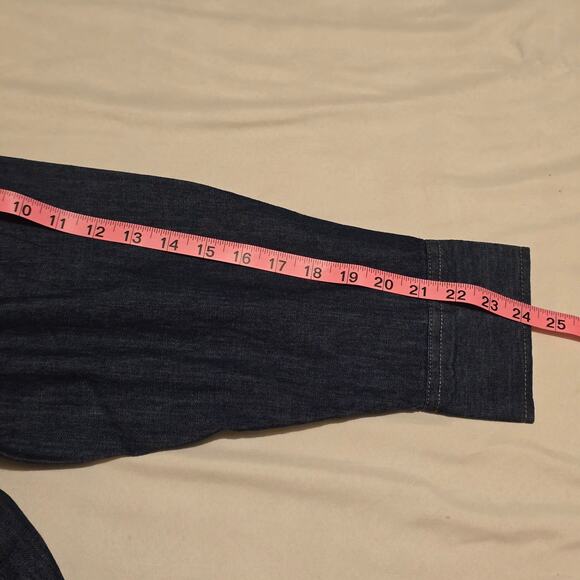 Free Assembly XXL Denim Crop Utility Shirt - Picture 6 of 8